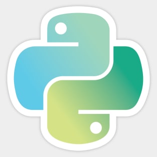 Python Logo T-Shirt - Green Tree Python [SKY EDITION] Sticker